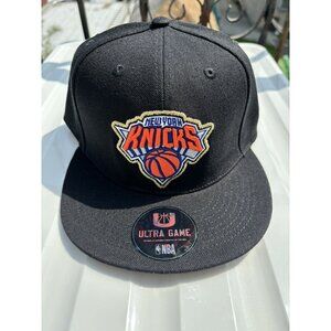 New York Knicks NBA Official Ultra Game Snapback Adjustable Hat/Cap Black